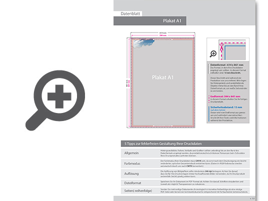 Product Bild kundenstopper_standard_din_a1__25mm_rahmen__rundecken__mit_plakaten